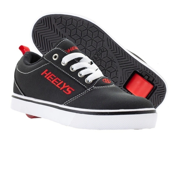 Heelys Black and Red Skate Shoes M8 W9 - Picture 1 of 16